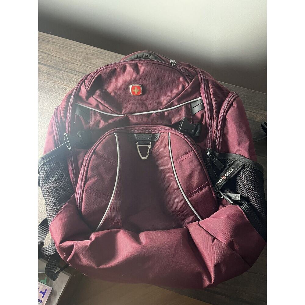 Swiss Gear Backpack Maroon Airflow Smart